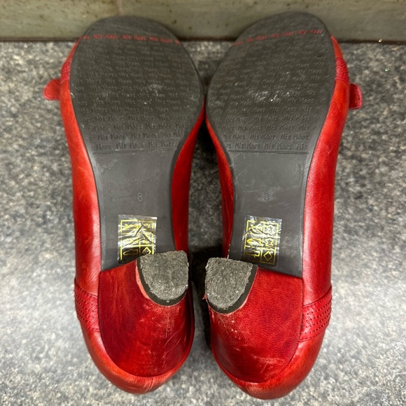 Miz Mooz Red Leather Shoes - Picture 7 of 13